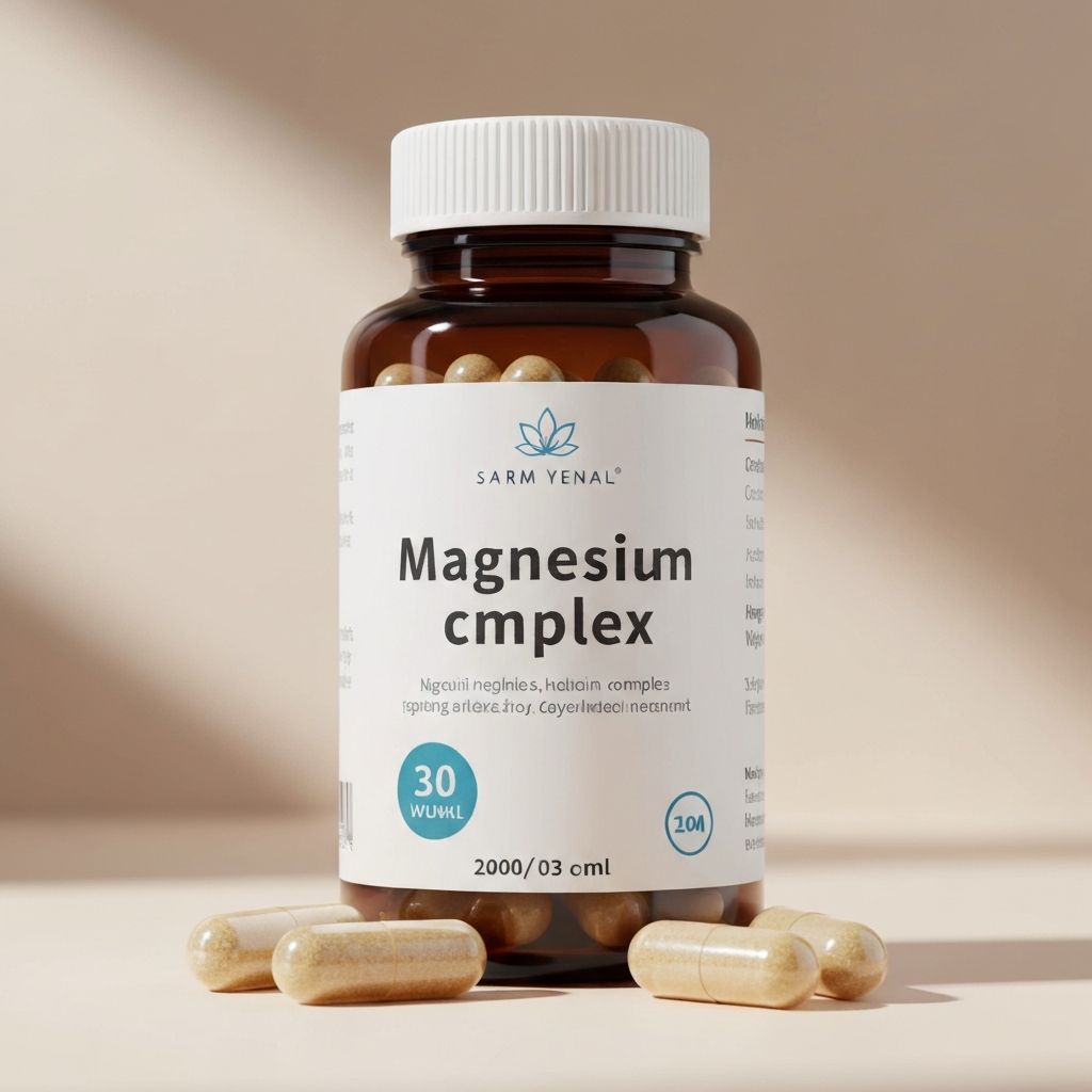 Magnesium Supplement Flasche